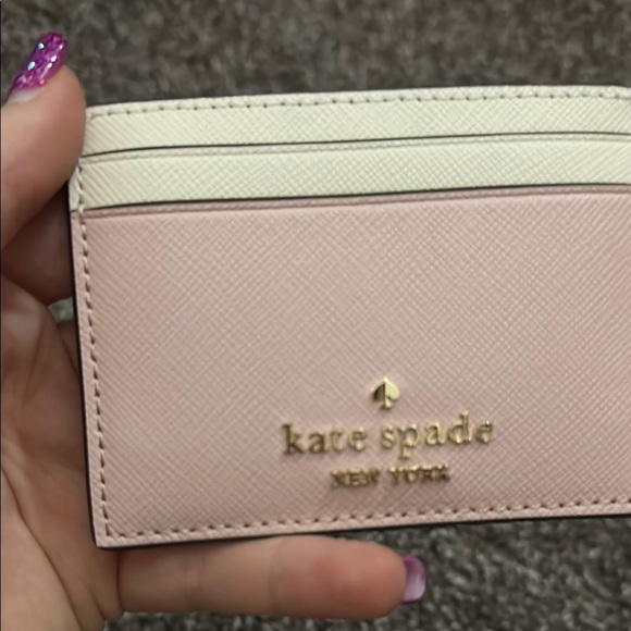Kate Spade Blush and Cream Card Holder - Picture 3 of 8
